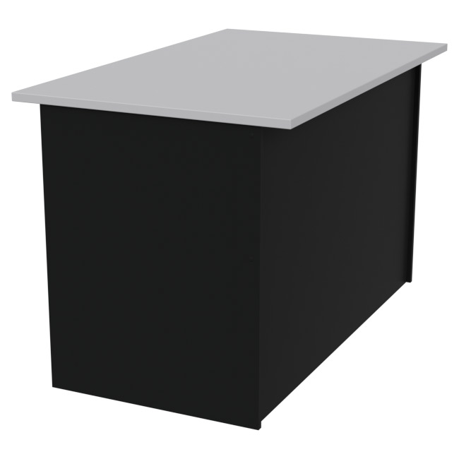 Офисный стол СТЦ-9 цвет Черный+Серый 120/73/76 см