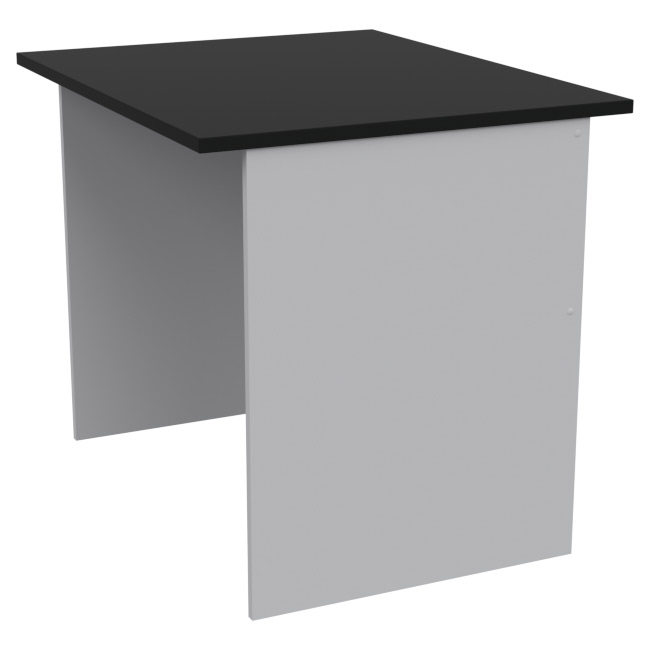 Офисный стол СТЦ-8 цвет Черный+Серый 90/73/76 см