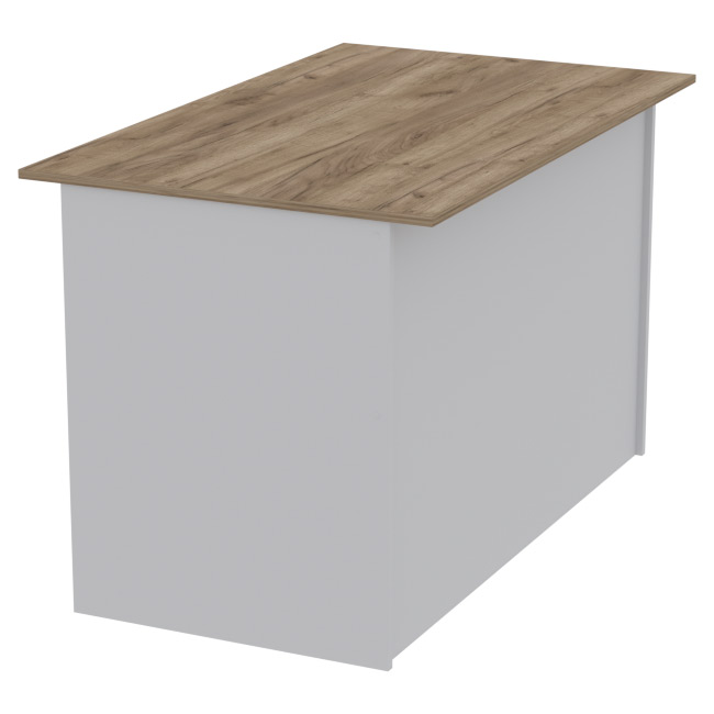 Офисный стол СТЦ-4 цвет Серый+Дуб Крафт 120/73/75,4 см