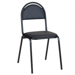 Заказать в Москве Офисный стул СМ-7 черный кожзам Офисный стул СМ-7 черный кожзам