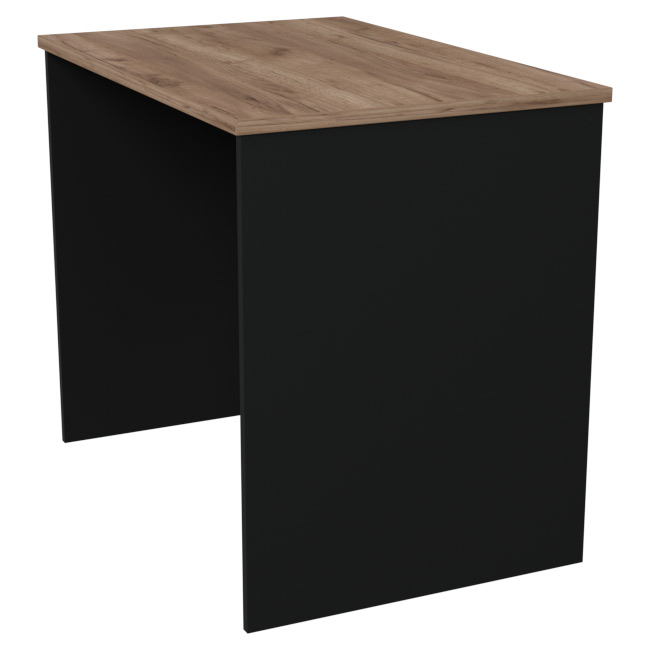 Офисный стол СТ-41 цвет Черный + Дуб Крафт 90/60/76 см