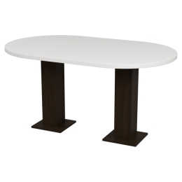 Стол обеденный СТО-150 цвет Венге + Белый 150/90/75 см