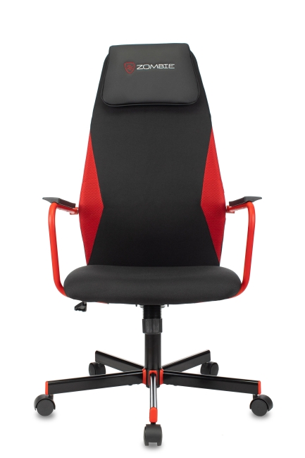 Кресло игровое Zombie ONE черный/красный