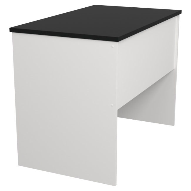 Офисный стол СТ-45 цвет Белый + Черный 100/60/76 см