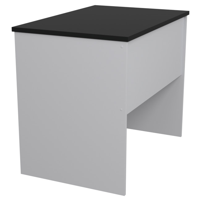 Офисный стол СТ-41 цвет Серый-Черный 90/60/76 см