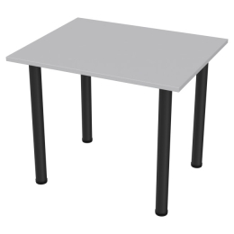 Стол на металлокаркасе СХ-8 цвет Серый опора черная 90/73/74 см