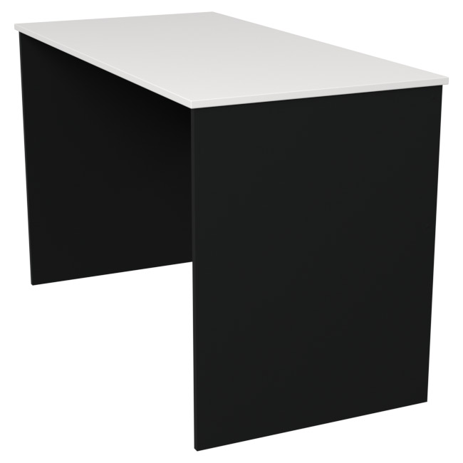 Стол СТ-3 цвет Черный + Белый 120/60/75,4 см