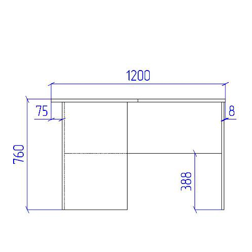 Угловой стол СТУ-11 цвет Серый+Дуб Крафт 120/120/76 см