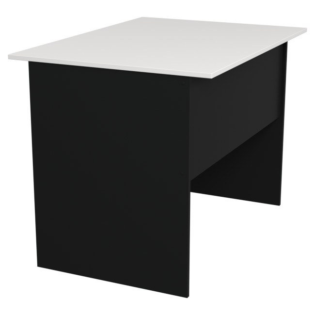 Стол для офиса СТ-2 цвет Черный + Белый 100/73/75,4 см