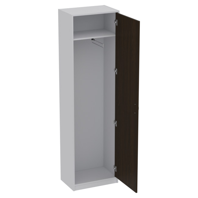 Шкаф для одежды ШО-5 цвет Серый+Венге 56/37/200 см