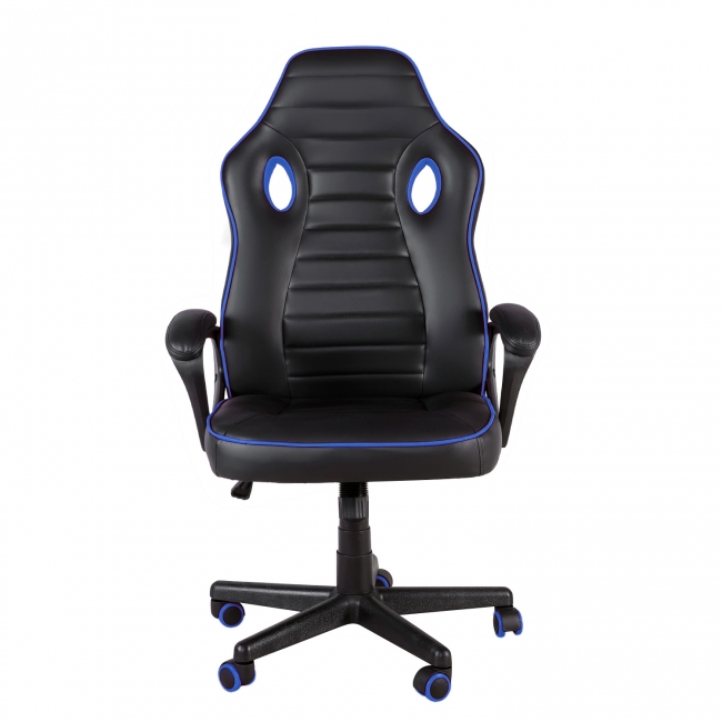 Кресло MF-3041 black+blue