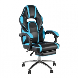 Игровое кресло MF-2012 black+light blue
