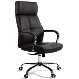 Офисное кресло Алекс тёмно-коричневая экокожа
