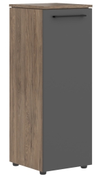 Шкаф колонка с глухой средней дверью MMC 42.1 Антрацит/Кария Пальмира