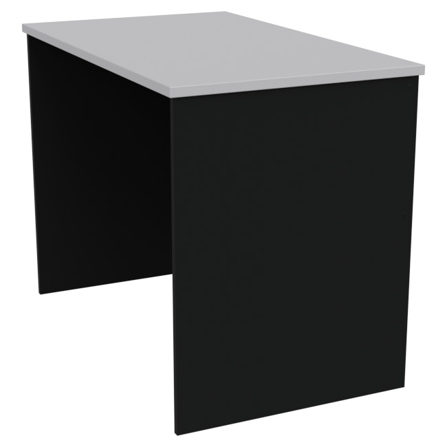 Офисный стол СТЦ-45 цвет Черный+Серый 100/60/76 см