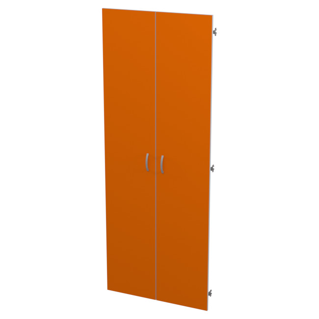 Двери ДВ-2 цвет Оранж + Серый 73/1,6/190 см