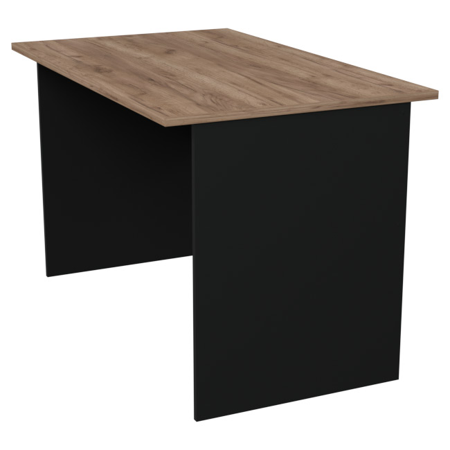 Офисный стол СТ-9 цвет Черный + Дуб Крафт 120/73/76 см