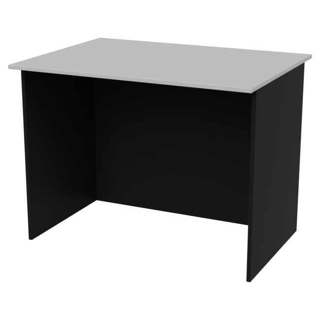 Стол для офиса СТЦ-2 цвет Черный+Серый 100/73/75,4 см