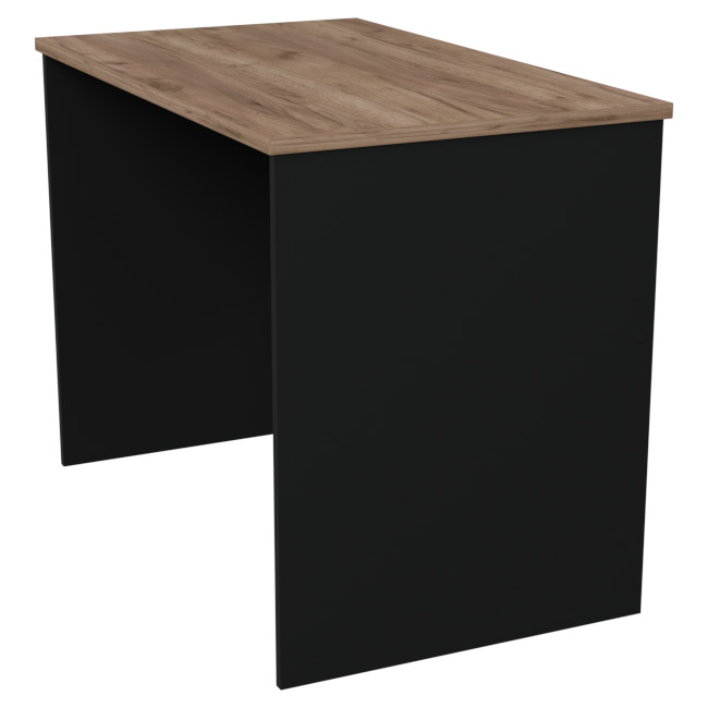 Офисный стол СТ-45 цвет Черный + Дуб Крафт 100/60/76 см