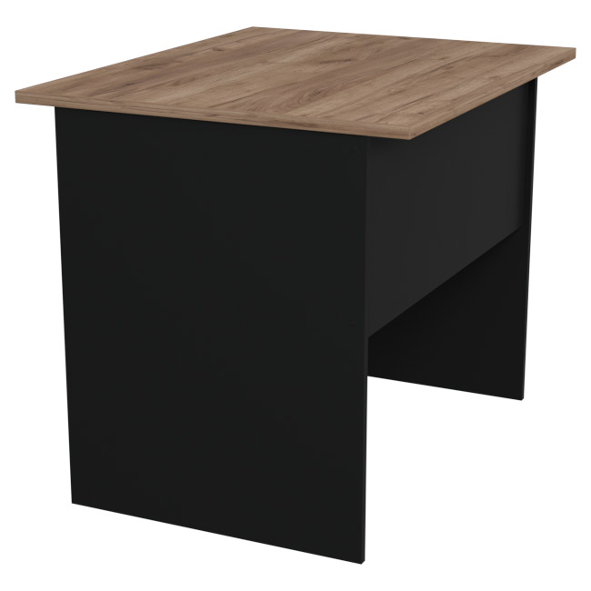 Офисный стол СТ-8 цвет Черный-Дуб Крафт 90/73/76 см