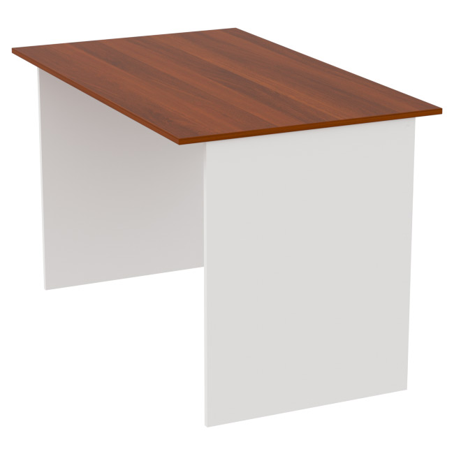 Офисный стол СТ-4 цвет Белый+Орех 120/73/75,4 см