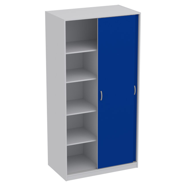 Шкаф для документов ШК-3 Цвет Серый+Синий 100/58/200 см