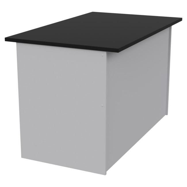 Офисный стол СТЦ-9 цвет Серый+Черный 120/73/76 см
