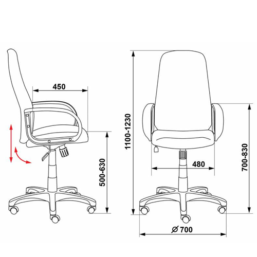 Офисное кресло премиум CH-808AXSN/TW-11