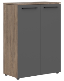 Шкаф с глухими средними дверьми MMC 85.1 Антрацит/Кария Пальмира
