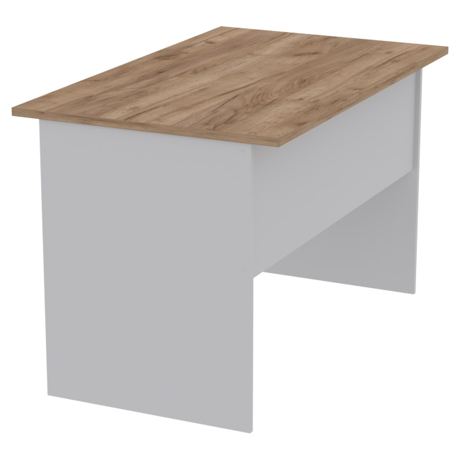 Офисный стол СТ-9 цвет Серый+Дуб Крафт 120/73/76 см