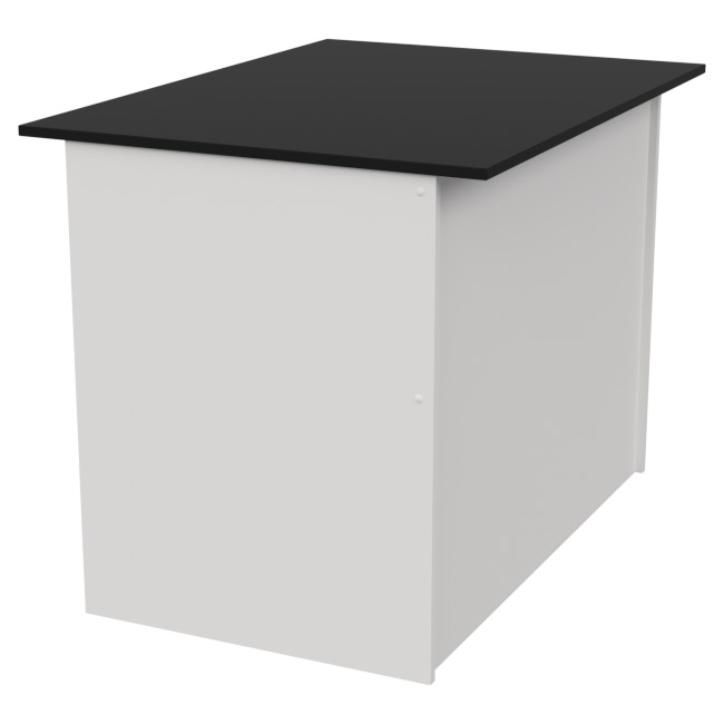 Стол для офиса СТЦ-2 цвет Белый+Черный 100/73/75,4 см