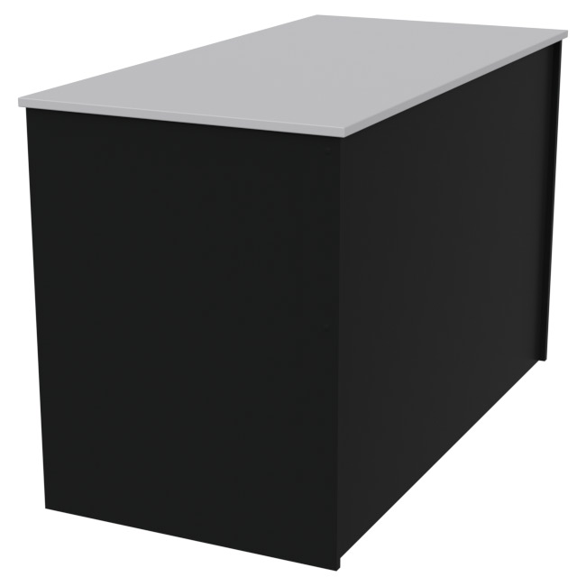 Стол офисный СТЦ-3 цвет Черный+Серый 120/60/75,4 см