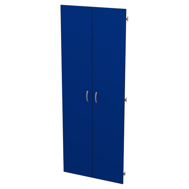 Двери ДВ-2 цвет Синий+Черный 73/1,6/190 см