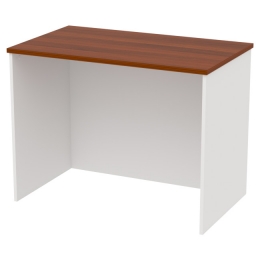 Офисный стол СТЦ-45 цвет Белый+Орех 100/60/76 см
