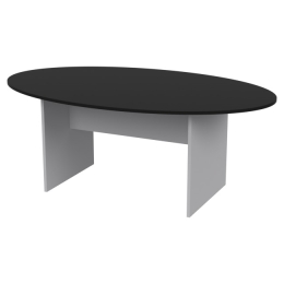 Стол для переговоров СТЗ-12 О цвет Серый+Черный 200/120/76 см