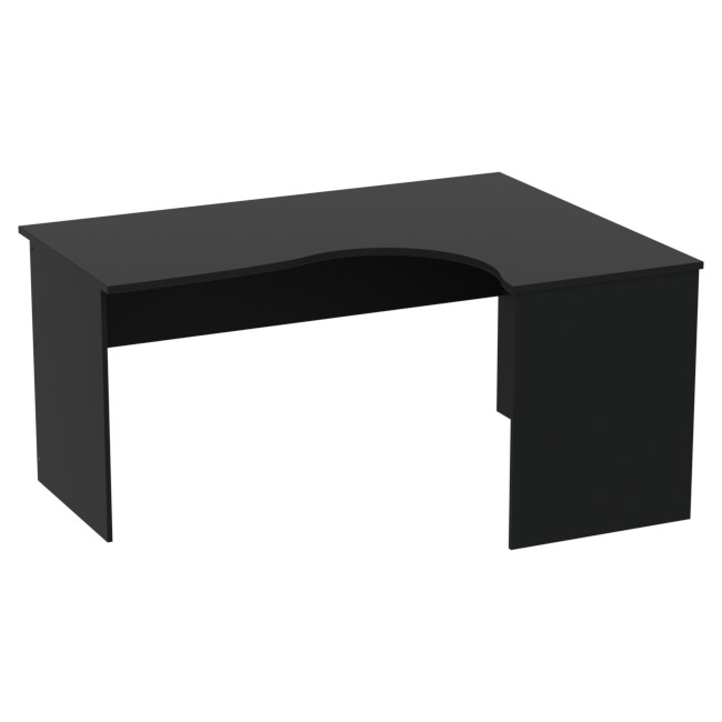 Стол для офиса СТУ-Л цвет Черный 160/120/76 см