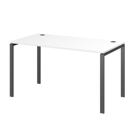 Стол на металлокаркасе АМ-003 Белый/Антрацит 140x73x76 см