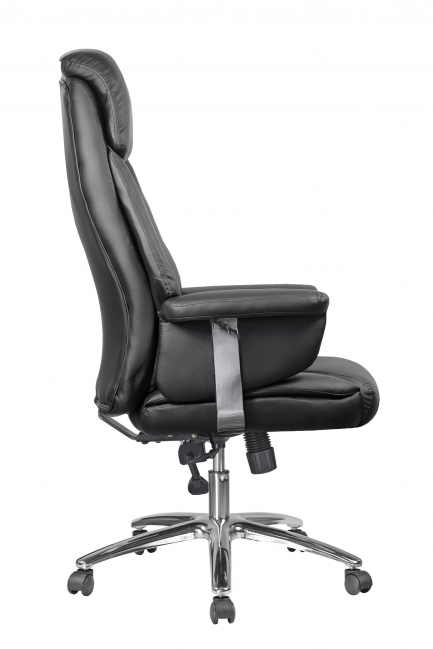 Кресло руководителя из экокожи RIVA 9501 Черное