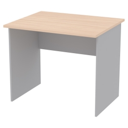 Офисный стол СТ-8 цвет Серый+Дуб Молочный 90/73/76 см