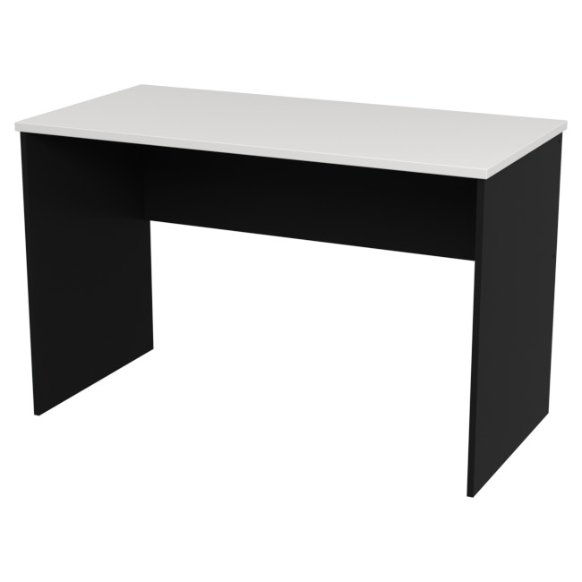 Стол для офиса СТ-47 цвет Черный + Белый 120/60/76 см
