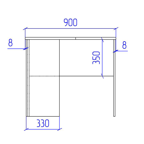 Угловой стол СТУ-19 цвет Серый+Дуб Молочный 90/90/76 см