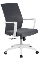 Кресло офисное RIVA B819 Серый/Белый