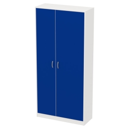 Офисный шкаф для одежды ШО-7 цвет Белый+Синий 93/37/200