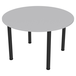 Круглый стол для переговоров СХК-13 цвет Серый опора черная 120/120/74
