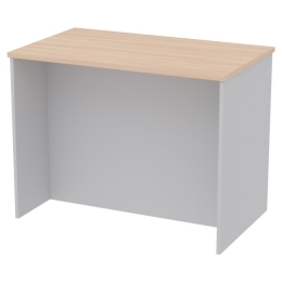Переговорный стол СТСЦ-45 цвет Серый+Дуб Молочный 100/60/76 см