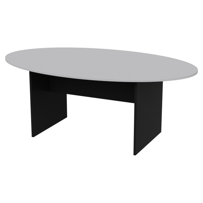Стол для переговоров СТЗ-12 О цвет Черный+Серый 200/120/76 см