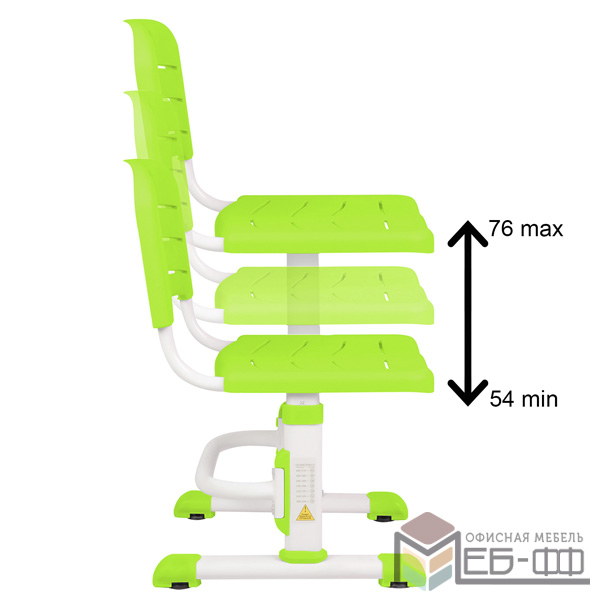 Парта трансформер со стулом Капризун T7-green