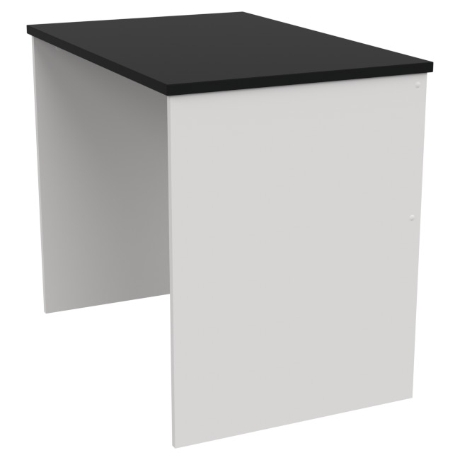Офисный стол СТЦ-41 цвет Белый+Черный 90/60/76 см