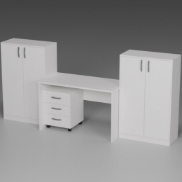 Комплект офисной мебели КП-20 цвет Белый