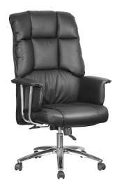Кресло руководителя из экокожи RIVA 9502 Черное
